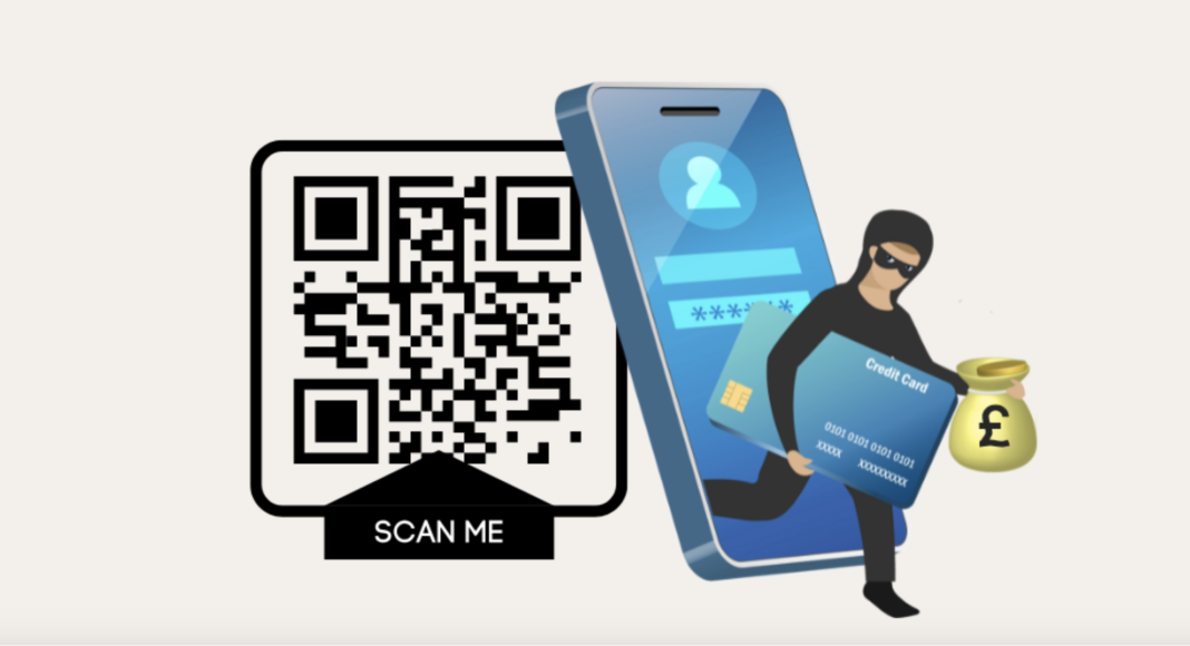 Attacker stealing your money and identity through QR-code
