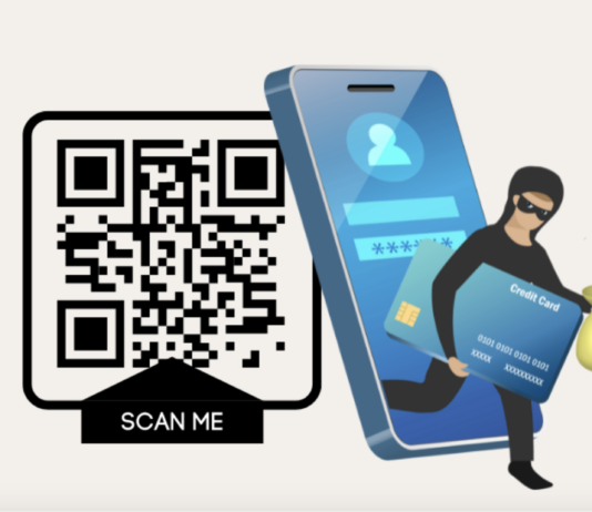 Attacker stealing your money and identity through QR-code